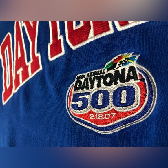 Vtg NASCAR Daytona 500 Embroidered 49th Annual ProEdge Racing Sweatshirt Large - Picture 9 of 11